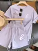 Conjunto Esportivo Casual de Shorts de Manga Curta com Estampa de Rosto Sorridente Transfronteiriço Feminino Emagrecedor Solto Estilo Coreano Conjunto de Duas Peças Estudante Tendência