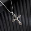 Tendencia explosiones Joker personalidad moda suéter cadena pareja accesorios nicho hombres collar mujer titanio acero joyería al por mayor