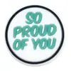 Amuletos de Clogs de Dibujos Animados Coloridos Frases en Inglés Letras Hebillas para Zapatos Accesorios para Zapatos DIY Goma Suave de PVC Transfronterizo