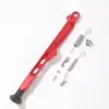 40,5cm Suporte de estacionamento para haste de templo de liga CNC, pé pequeno para motocicleta modificada, motocicleta off-road, tripé de mola