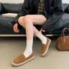 Nuevos Mocasines Vintage para Mujer Otoño/Invierno Slip-On Cómodos de Paja Suela Gruesa para Viajar Casual Zapatos de Pescador