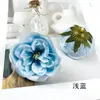 Cabeza de flor de rosa artificial pequeña con centro abierto, pasador de flor falsa Austin para manualidades, accesorio para corona, accesorio para fotografía en casa