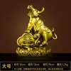 Adornos del Zodiaco de Latón Rata, Buey, Tigre, Conejo, Dragón, Serpiente, Caballo, Cabra, Mono, Gallo, Perro, Cerdo de Latón Puro, Oficina en Casa