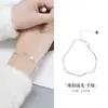 Pulsera de Plata de Ley S925 con Perla de Agua Dulce Natural Diseño de Ola para Mujer Moda Ins Simple de Gama Alta Regalo de Cumpleaños