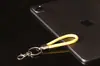 Llavero de langosta de cuero tejido círculo llavero de coche accesorios accesorios de llavero dorados creativos con cordón al por mayor