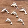 Variedad de Accesorios para Joyería DIY de Aleación, Encanto de Vida Marina, Caracola, Delfín, Pulpo, Caballito de Mar, Colgante de Tortuga