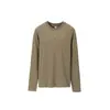 Ropa para Hombre Jiezhan Camiseta de Manga Larga Henley de Canalé Elástica en Cuatro Direcciones 26 Nuevo Producto de Otoño Estilo Old Money Manga Raglán para Hombres y Mujeres