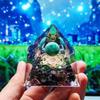 Nuevos Productos Transfronterizos Pirámide de Grava de Bola de Cristal Manualidades para el Hogar Adornos de Resina Adornos de Escritorio Nuevos Productos de Estación Independiente