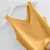 [Más de 1,000 clientes recurrentes] Camisola de primavera y verano, chaleco interior para mujer, cuello en V, suelta, que cubre la carne, suéter de seda helada, delgado