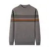 Item popular [grande estoque disponível] Suéter de outono e inverno [estilo old money] Suéter masculino de gola redonda espesso para pais