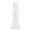 Vestido Sexy Caliente de Encaje con Cierre de Tira en el Cuello Halter, Giro, Cola de Pez para Mujer, Nuevo Estilo de Verano, Cintura Alta, Bodycon, Espalda Descubierta, Largo