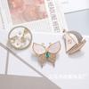 Broche de Mariposa, Pin Antiexposición de Aleación de Espiga de Trigo, Accesorio para Ropa y Traje, Broche de Mariposa de Brocado Song al por Mayor