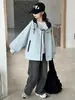 Jaqueta Infantil Primavera e Outono 2025 Novo Estilo para Crianças Maiores, Jaqueta Corta-vento de Outono Roupa de Trabalho Jaqueta Top Tendência Street Style
