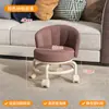 Taburete Pequeño con Ruedas, Respaldo y Giratorio para el Hogar, Taburete Bajo con Respaldo, Silla Pequeña, Taburete para Cambiarse los Zapatos, Taburete para Bebés y Niños Pequeños
