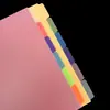 Cuaderno A5 Páginas Divisoras de Plástico de Colores Índice Partición de Manual de Hojas Sueltas