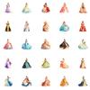 50 Pegatinas de Vestido de Princesa Gao Ding Estilo Retro Europeo Falda de Banquete Libro de Mano DIY Teléfono Móvil Taza de Agua Pegatina Impermeable Papel de Dibujo