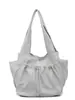 Bolsa Tote Casual con Cordón para Mujer, Nueva Bolsa Trendy Versátil para Debajo del Brazo, Bolsa de Almacenamiento de Gran Capacidad, Bolso de Hombro de Lona para Viajes Diarios