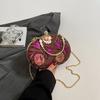 Cross-border Sequin Dinner Bag Feminino 2025 Nova Bolsa Retro Europeia e Americana Bolsa de Ombro de Corrente da Moda Bolsa Feminina Crossbody