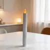 Vela Eletrônica Ornamento de Mesa Simulação Vela Falsa de Haste Longa Jantar à Luz de Velas de Hotel Decoração de Atmosfera Romântica Luz LED