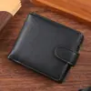 Nueva Cartera para Hombre, Estilo Corto, Gran Capacidad, Portatarjetas de PU, Diseño Integrado de Alta Gama, Cartera de Cuero con Múltiples Ranuras para Tarjetas para Hombre