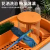 Caja de Baño para Pájaros Loro, Tina de Baño Panorámica Grande para Cacatúas y Periquitos, Bañera para Pájaros con Circulación de Agua Eléctrica