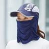 Chapéu de Proteção Solar Feminino de Verão com Proteção Facial UV para Ciclismo Chapéu de Sol para Exterior com Véu Protetor contra Insetos Chapéu de Sol Fresco Dobrável