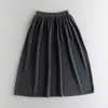Saia de Cashmere Feminina 100% Cashmere Puro Nova Mais Fácil de Combinar Casual Cor Sólida Cintura Elástica Saia Lápis Tricotada