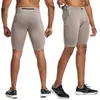 Calças Esportivas Europeias e Americanas Transfronteiriças Justas para Homens, Shorts de Yoga de Verão Respiráveis de Secagem Rápida, Shorts Esportivos Indutores de Suor para Treinamento