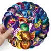 50 Adesivos de Grafite de Habilidade King of Glory Jogo Criativo Decoração de Caderno Redondo Suitcase Caneca Térmica Adesivos