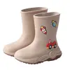 Dopamina Estilo Multi-Desenho Em Estoque Meio da Panturrilha Crianças Grandes Crianças do Ensino Fundamental Galochas Botas de Água Antiderrapante Leve Dropshipping