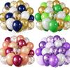 Amazon Venta al por mayor transfronteriza Set de 30 globos metálicos de lentejuelas Decoración de fiesta Festivo Globo colorido Aspiradora