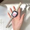 Adequado para Pulseira de Couro Granulado Apple Iwatch10/9/8/7/Se/6/5/4/32 Couro de Primeira Camada para Cintura Pequena