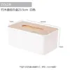Caja de Pañuelos de Madera de Bambú Creativa para Escritorio Sala de Estar Redonda Soporte para Rollo de Papel Caja de Almacenamiento de Pañuelos para Restaurante