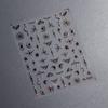 Tensor Nova Tecnologia Estampagem a Quente Adesivos para Unhas Adesivos para Unhas Autocolantes Série Estampagem a Quente Estéreo M093 Dourado