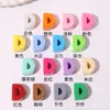 Cuentas del alfabeto inglés Macaron dopamina cuentas hechas a mano agujero recto cuentas sueltas cuentas para cadena de teléfono móvil cuentas para colgar en bolso material