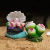 Roca de Resina Decoración Acuario Pecera Paisajismo Volcán Artificial Se Puede Equipar con Bomba de Oxígeno Adornos Artesanales para el Hogar
