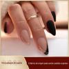 Unhas Usáveis Personalizadas, Unhas Usáveis Longas Cor Nude Degradê, Pastilhas de Manicure Blush Elegantes, 24 Pastilhas Limpadoras e Clareadoras