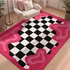 Tapete macio estampado em fleece de algodão fino estilo Temu para uso externo e interno, para decoração de casa