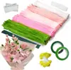 Colorido alambre retorcido súper apretado hecho a mano material diy fabricantes mayoreo alambre retorcido macaron audaz hecho a mano para niños
