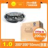 Caja de Empaque Redonda Desechable tipo Disco para Sushi con Tapa Caja para Llevar Caja de Almuerzo Plato de Empaque para Llevar Salmón Plástico