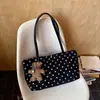 2026 Nova Bolsa Feminina de Alto Padrão Estilo Coreano Bolsa Tote de Bolinhas Bolsa de Ombro Feminina Bolsa de Braço Bolsa de Grande Capacidade