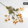 Flores Artificiales Otoño Tallo Único Margaritas Pequeñas 30 Cabezas de Flor Manzanilla Decoración del Hogar Mesa de Comedor Amarillo Ramo de Flores Falsas Venta al por Mayor