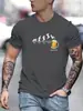 Camiseta Casual de Algodón Puro para Hombre de Verano, Talla Holgada, Estampado de Cerveza, Cuello Redondo, Manga Corta