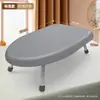 Tabla de Planchar, Mesa de Planchar de Madera Maciza, Tabla de Planchar Plegable para el Hogar, Almohadilla Pequeña de Madera Maciza para Planchar de Escritorio, Soporte para Almohadilla de Planchar