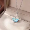 Collar de Ballena Estilo Coreano, Serie Océano, Versátil, Gama Alta, Ligero, Acero de Titanio de Lujo, No se Desvanece, Collar de Cadena para Clavícula de Mujer
