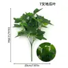 Planta Verde Artificial de 7 Galhos Pequenos, Gramado Artificial, Galhos de Árvore Falsos para Sala de Estar, Decoração de Varanda, Grama Artificial de Alta Qualidade para Uso Interno e Externo