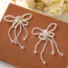 Moda Coreana Cristal Borla Flor DIY Tejido a Mano Broche de Perlas Flor para Zapato Pin Lateral Tocado Accesorios para Ropa