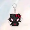 Colgante Hello Kitty Spider-Man Universo Paralelo A Través del Universo Gwen Miles Llavero Acrílico Colgante para Bolsa