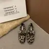 Temporada Outono/Inverno 2026 Sapatos Mary Jane com Saias, Sapatos Peludos de Pelúcia com Estampa de Leopardo Retro de Uma Tira para Mulheres, Adequados para Uso ao Ar Livre