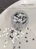 Cor cinco pontas estrela nail art lantejoulas joias Estrela explosiva da internet Dopamina estrelas Xadrez retrô material de decoração para nail art